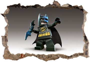 Naklejki na ścianę dla dzieci 3D Lego Batman 130x90