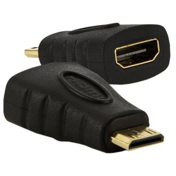 Adapter przejściówka HDMI gniazdo - Mini HDMI FV