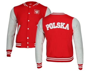 BLUZA BEJSBOLÓWKA BASEBALL KIBICA POLSKA r. 158cm