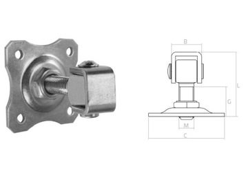 Регулируемая петля M20 Калитка для заборных ворот