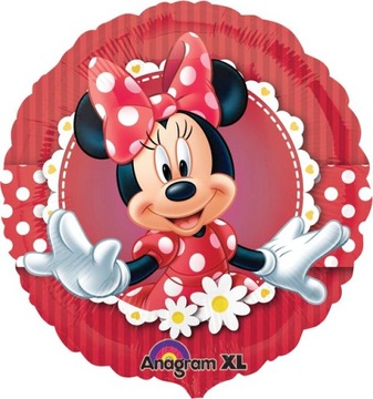 Balon foliowy Myszka Minnie Urodziny Party 45cm