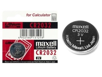 5x японские литиевые батареи MAXELL CR 2032 CR3032, литиевые батареи в блистере