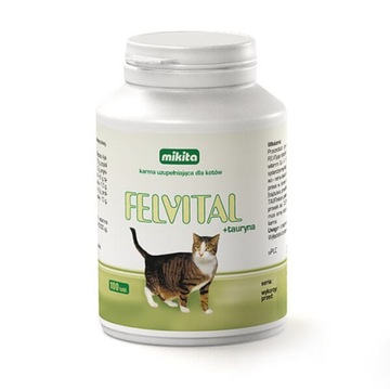 MIKITA FELVITAL+TAURYNA 100 TAB DLA KOTA WITAMINY