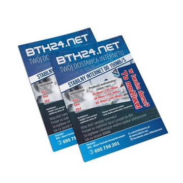 Ulotki A5 500szt dwustronne 130g PROJEKT GRATIS!