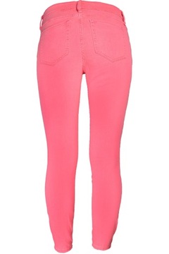 GAP Bawełniane Jeansowe Różowe Spodnie Damskie Jeansy Skinny Rurki S 36
