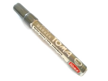Marker olejny olejowy gruby 2,5 mm Toma srebrny