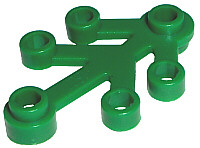 LEGO ROŚLINA 3x4 LIŚĆ ZIELONY 2423 2szt