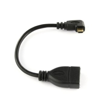 Kabel Adapter Kątowy HDMI do micro HDMI PRAWY 16cm