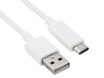 Kabel USB 3.1 USB-C typ C do USB 2.0 1M BIAŁY