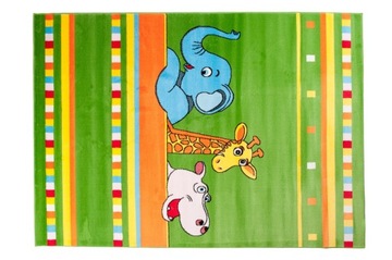 DYWAN FUN KIDS 80x150 DZIECI Słonik Żyrafa 760gr