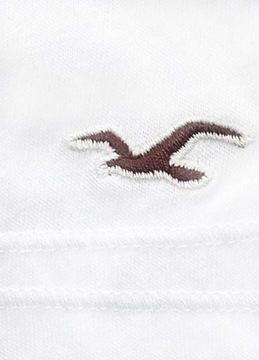 Hollister By Abercrombie Damska Biała Bluzka Top Koszulka Bawełna XS 34