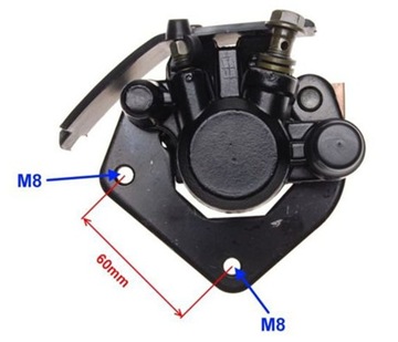 SUZUKI GN125 GN 125 4T Zacisk Hamulcowy Przedni Klocki Hamulca + Śruba M10