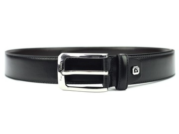 pasek skórzany PIERRE CARDIN * czarny