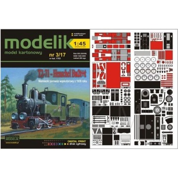 Modelik 3/17 - Parowóz T2-71 Henschel Bn2t+t 1:45