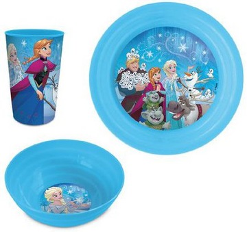 FROZEN ZESTAW ŚNIADANIOWY 3-cz PLASTIK F808