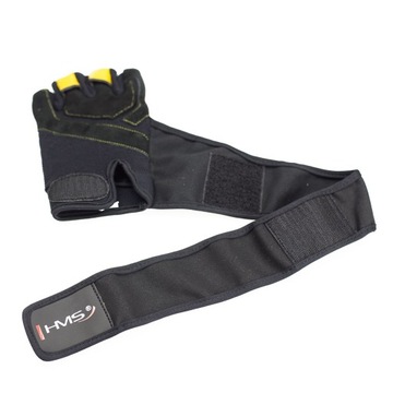 RĘKAWICE NA SIŁOWNIĘ RST01 BLACK/YELLOW HMS ROZM. M TRENING SPORT SIŁOWNIA