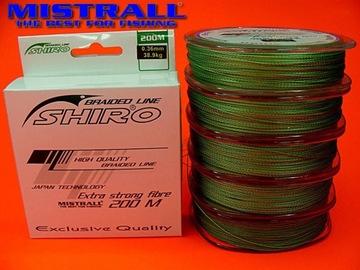 PLECIONKA MISTRALL SHIRO 0,25 mm / 200m / ZIELONA