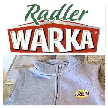 WARKA RADLER BEER kamizelka szara L chusta KIBICA