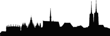 Naklejka na ścianę MIASTO Wrocław do pokoju dziecka chłopca 150 cm