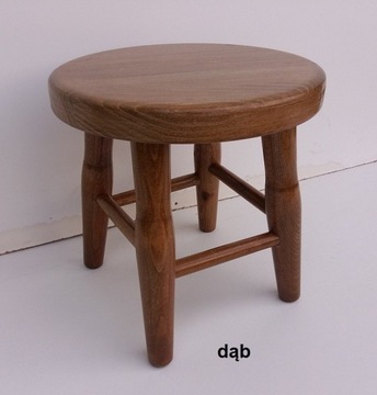 TABORET taborecik DREWNIANY BUKOWY ryczna -MASYWNY