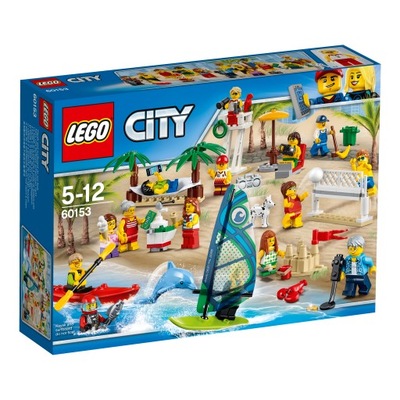 klocki LEGO City 60153 Town Zabawa na plaży Wakacje Lato