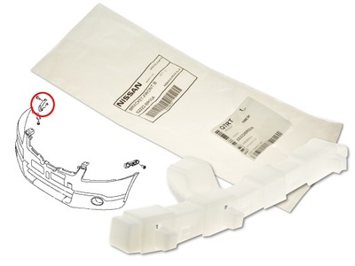 Nissan qashqai 10- напрямна бампера перед lift правий фото №1