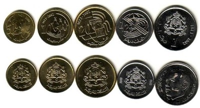 MAROKO zestaw 5 monet
