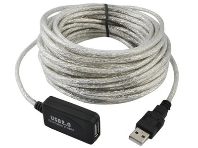 Przedłużacz Kabel USB 2.0 USB-A Extender Aktywny 10 m Przedłużka