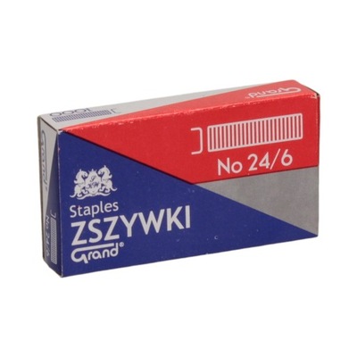 Zszywki 24/6 cynkowe (1000) Grand