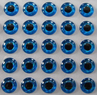 OCZY 3D NIEBIESKIE 7 mm 10 sztuk