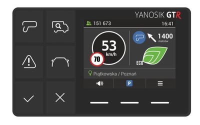 Asystent kierowcy Yanosik GTR z abonamentem na 12 msc