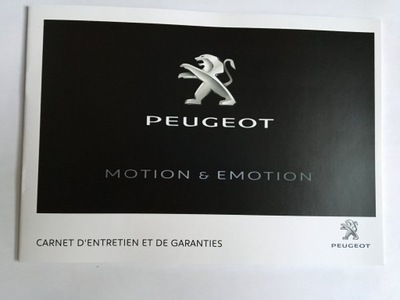 PEUGEOT CARNET DE SERVICE GWARANCYJNA FRANCE ÉTAT NOUVEAU - milautoparts.fr