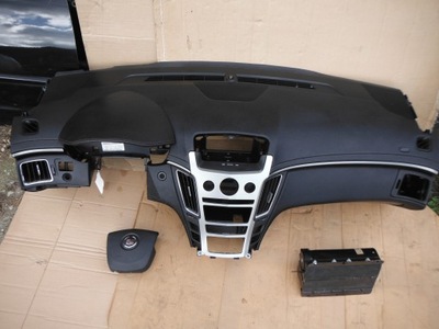 CONSOLE +2X AIR BAGS CADILLAC CTS 08-13 LEATHER ORIGINAL  