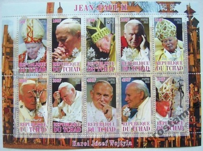 Papież JAN PAWEŁ II 2012 arkusik czysty (**) #175