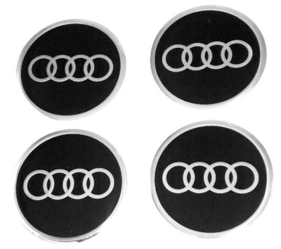 AUDI 60MM EMBLEMATY STICKERS EMBLEM WHEEL COVERS DISCS - milautoparts-fr.ukrlive.com