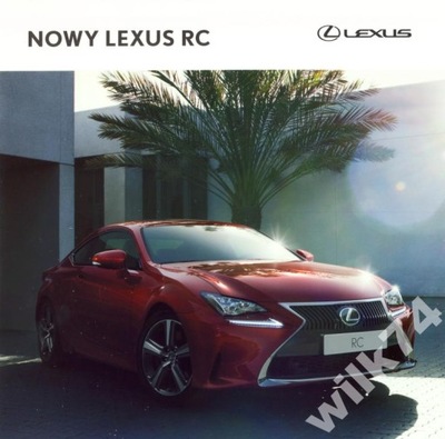 Lexus RC prospekt model 2016 polski