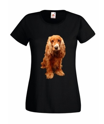 KOSZULKI DAMSKIE Cocker spaniel PIES PSY