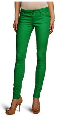 ONLY damskie spodnie skinny green S dług. 34