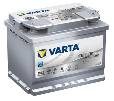 ACCUMULATEUR START-STOP AGM VARTA D52 60AH - milautoparts.fr