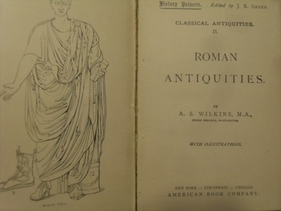 ROMAN ANTIQUITIES HISTORY PRIMERS 1884 USA