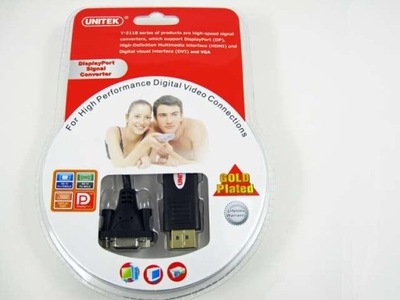 przejście adapter wtyk display port /gniazdo VGA