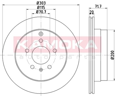 KAMOKA 1033320 DISQUE DE FREIN - milautoparts-fr.ukrlive.com