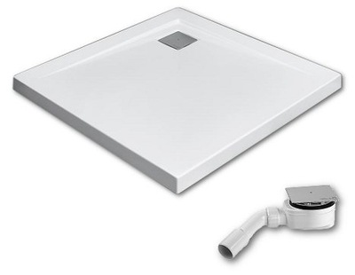 brodzik płytki RADAWAY ARGOS C 100x100 + SYFON
