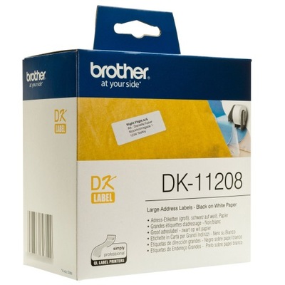 BROTHER DK11208 400 szt/rolkę 38mm x 90mm DK 11208