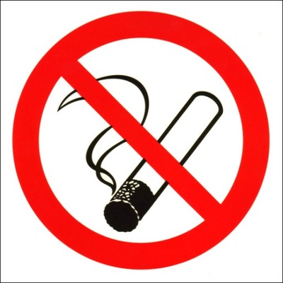 Palenie tytoniu zabronione (piktogram) (Materiał: