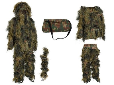 Strój maskujący w lesie Ghillie Suit Woodland Mil-Tec XL/XXL