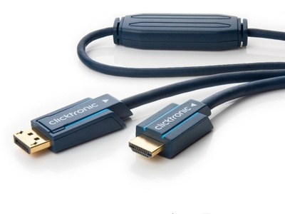 Kabel DisplayPort HDMI Clicktronic 1m Full HD