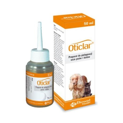Oticlar 50 ml - Preparat do pielęgnacji uszu psów
