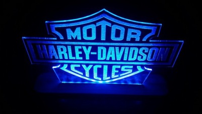 Harley Davidson lampka led plexa prezent