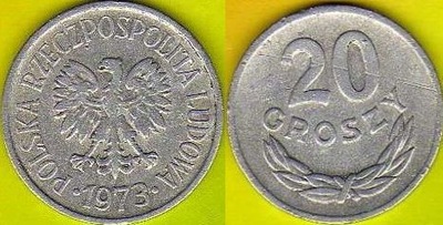 POLSKA 20 groszy 1973 r.bz